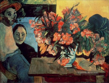 Te Tiare Farani Blumenstrauß von Blumen Beitrag Impressionismus Primitivismus Paul Gauguin Ölgemälde